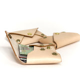 Undyed Leather Envelope Wallet